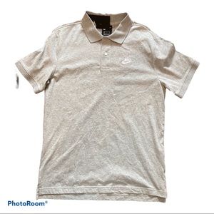 NWT Nike gray men’s polo shirt medium